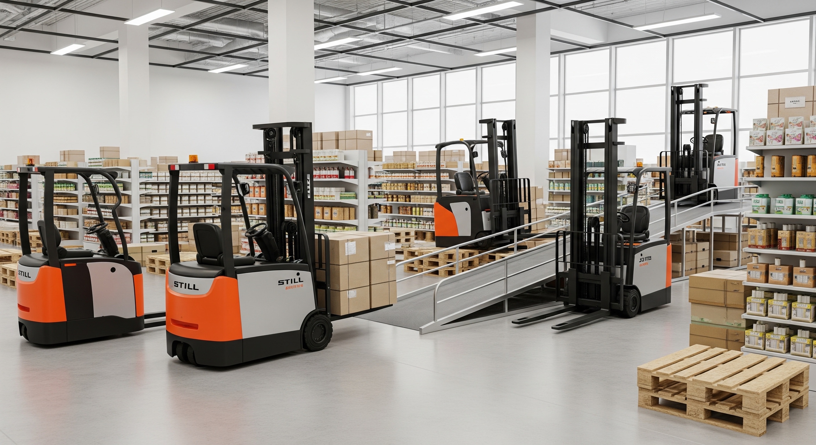 Elektro Gabelstapler im Handel Effizienz Wendigkeit Deutschland